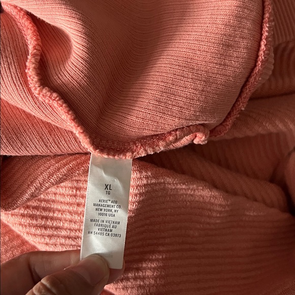Aerie Oversized Cropped Ribbed Sweatshirt - Picture 15 of 16